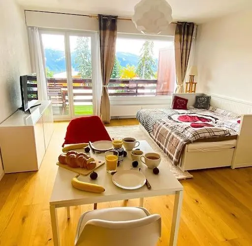 Апартаменты Cosy Au Calme Avec Terrasse Vue Sur Alpes