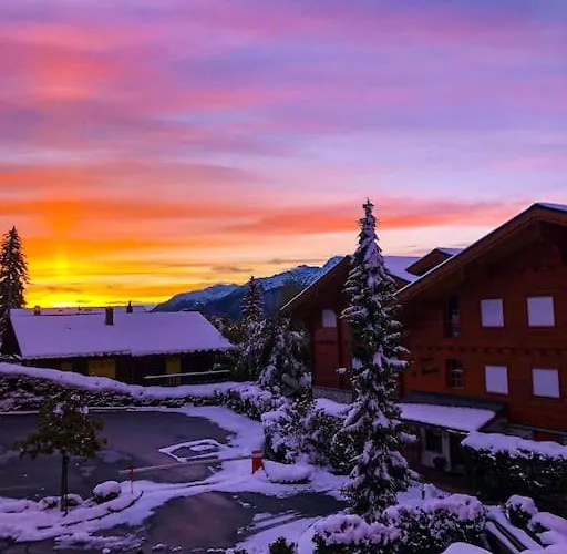 Cosy Au Calme Avec Terrasse Vue Sur Alpes Кран-Монтана