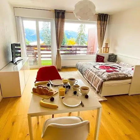 Apartament Cosy Au Calme Avec Terrasse Vue Sur Alpes