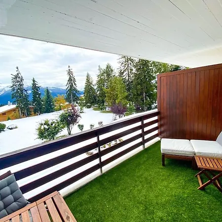 Apartament Cosy Au Calme Avec Terrasse Vue Sur Alpes Crans-Montana